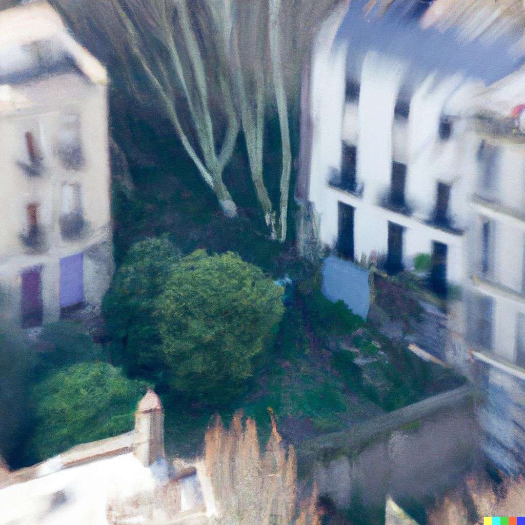 a representation of anxiety, photograph, extreme tilt shift